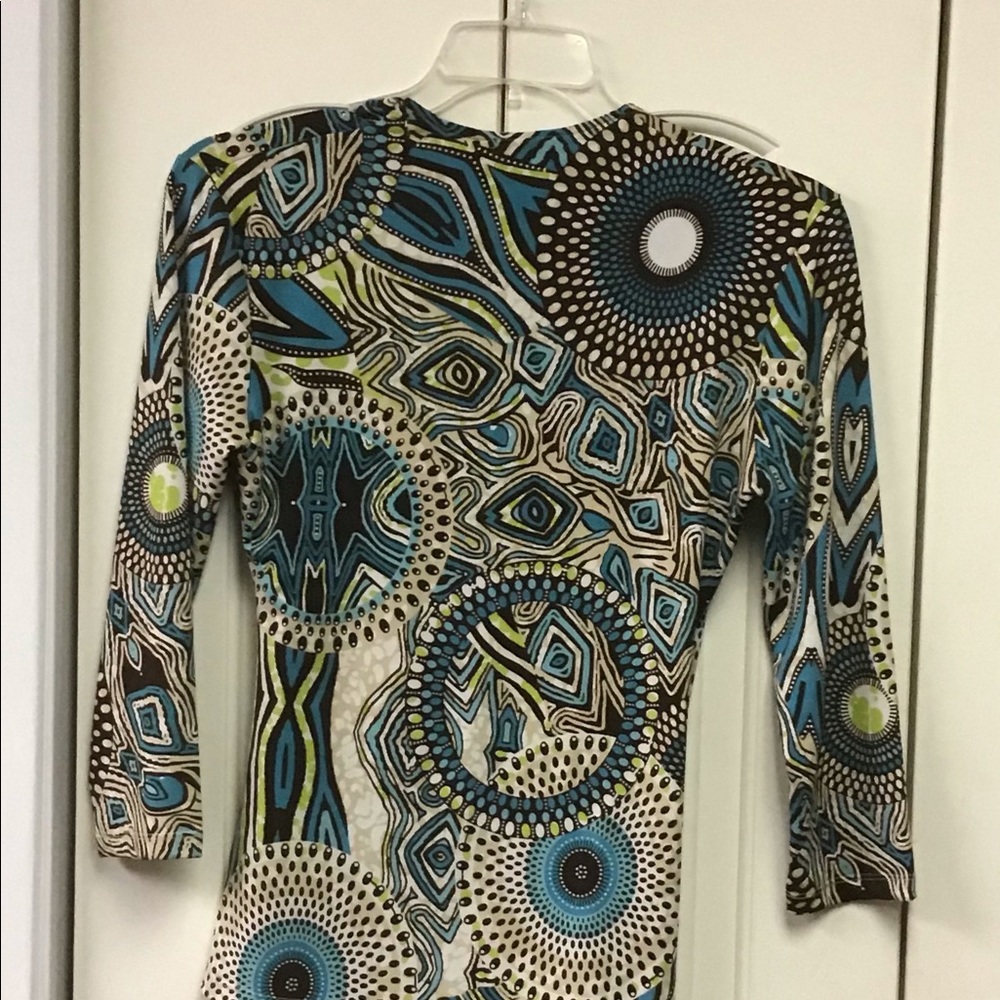 FAUX WRAP SLINKY TOP WITH RING CLOSURE L - Picture 2 of 3
